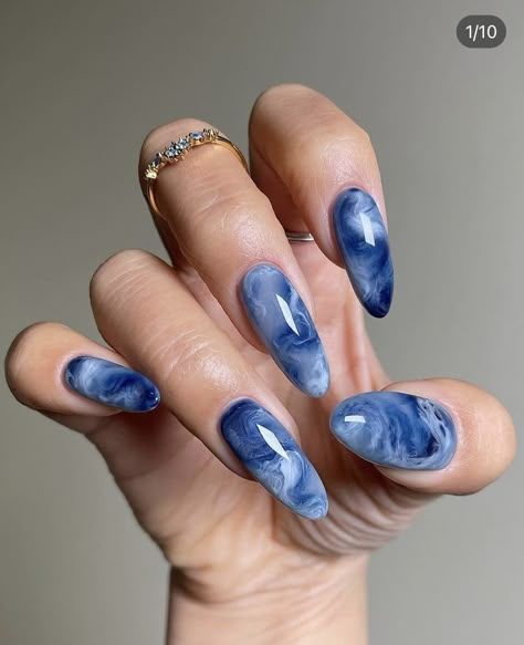 Cute February Nails, Summer Nail Design Ideas, Month Of Love, Hello Nails, February Nails, January 10, Blue Dragon, Marble Nails, Nail Design Ideas