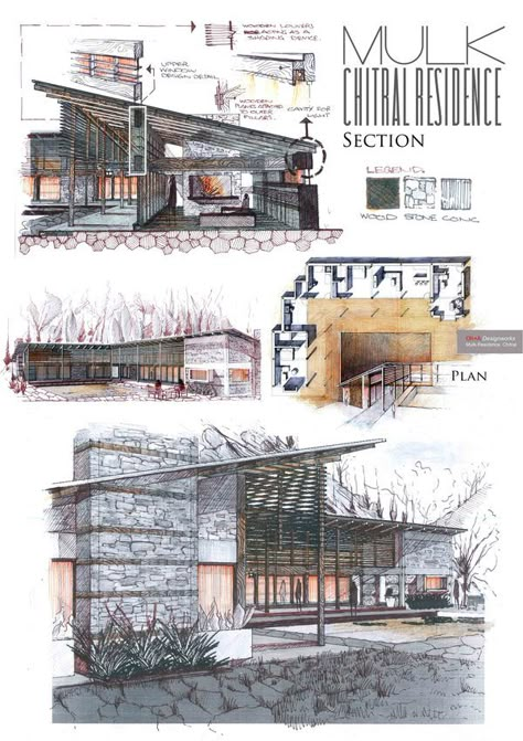 Professional Architecture Portfolio by Anique Azhar, via Behance Professional Architecture Portfolio, Portfolio D'architecture, Architecture Portfolio Design, Architecture Presentation Board, Architecture Sketchbook, Architecture Design Sketch, Architecture Design Drawing, Architecture Graphics, Architecture Concept Drawings