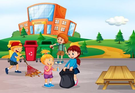 Student cleaning school area Student Cleaning, Student Clipart, School Clean, Army Drawing, Student Cartoon, School Illustration, School Cartoon, Vector Art, Art Images