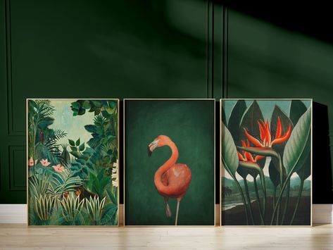 Maximalist Wall Art, Set of 3 Prints, Botanical, Rousseau, Flamingo Poster, Dark Emerald Green Decor, Gallery Wall Set, Large Wall Art | acrylic painting food
, kitchen artwork painting
, kitchen artwork painting
, acrylic painting kitchen art
, oil painting food
, kitchen paintings art wall decor
, kitchen paintings art wall decor bohemian
, fruit wall art
, fruit art print
, fruit painting prints
, abstract fruit painting
, fruit canvas painting Green Wall Maximalist, Wall Art On Green Wall, Emerald Green Wall Art, Emerald Green Bathroom Walls, Emerald Green Bedroom Decor, Bedroom With Green Walls, Dark Maximalist Decor, Red And Green Decor, Green Gallery Wall