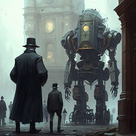 Sci Fi Victorian, Steamboy Concept Art, Steam Punk Concept Art, Steampunk Train Art, Steampunk Robot Art, Dieselpunk Character Art, Dieselpunk City, Dieselpunk Aesthetic, Steampunk Concept