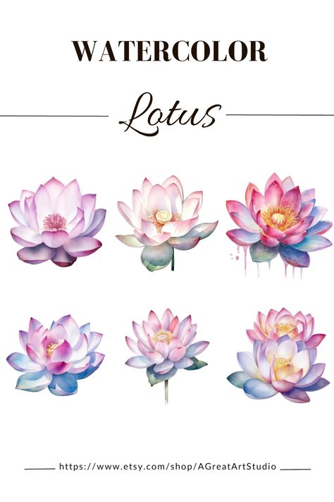 🌺 Lotus Serenity Unveiled: Embrace Watercolor Clipart 🌺 Embark on a journey of tranquility with our floral illustrations, where lotus blossoms whisper tales of serenity. Each brushstroke paints emotions on your canvas, as the lotus unfurls its petals with delicate beauty. Let their grace infuse your creative projects, transforming them into exquisite expressions of calm. Immerse yourself in the serene world of lotus dreams. 🎨🌼 #LotusSerenity #FloralElegance #NatureInArt #ExquisiteBeauty Lotus Clipart, Watercolor Lotus, Lotus Plant, Watercolor Plants, Lotus Blossom, Delicate Beauty, The Lotus, Floral Illustrations, Watercolor Artist