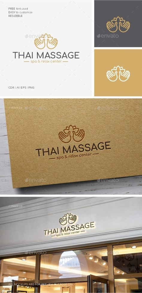 Thai Massage Room Design, Massage Therapy Logo, Facebook Idea, Massage Logo Design, Massage Branding, Zen Logo, Massage Room Design, Spa Logo Design, Massage Logo