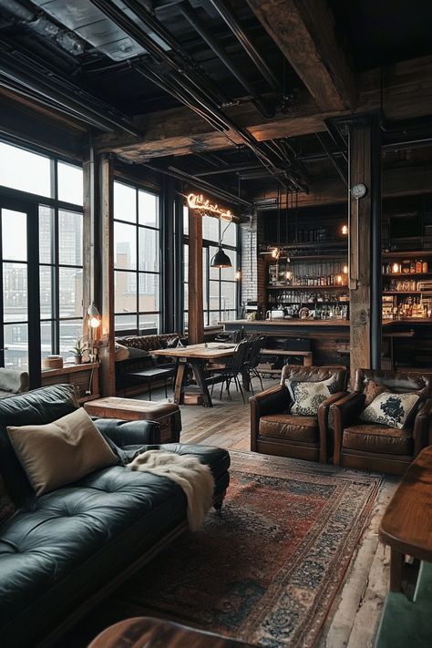 "Explore industrial decor inspirations with our image carousel! 🏢🔧 From exposed pipes to raw materials, discover how to incorporate rugged and stylish elements into your home. 🛠️🖤 #IndustrialDecor #HomeDesign #DecorInspiration" Industrial Chic Living Room, Industrial Inspiration, Industrial Chic, Carousel, Lighting Design, Decor Inspiration, House Design, Living Room, Lighting