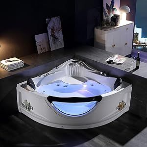 Jetted Bath Tubs, Corner Tub, Whirlpool Tub, Jetted Tub, Whirlpool Bathtub, Bathroom Spa, Ceiling Fan In Kitchen, Spa Massage, Water Jet