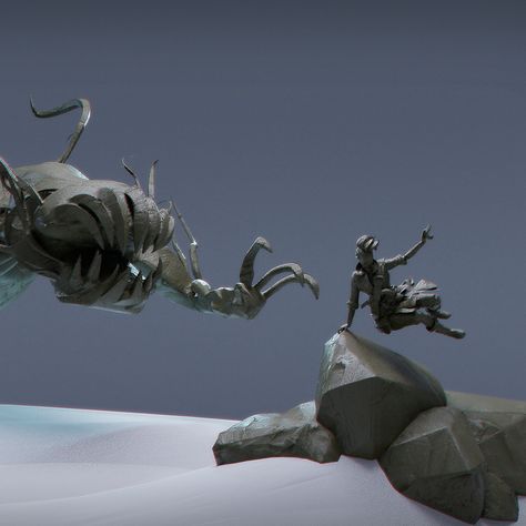 Spirit Chase - Gravity Sketch VR, Lloyd Allan on ArtStation at https://www.artstation.com/artwork/4bD06n Gravity Sketch, Jama Jurabaev, Digital Sculpture, Great Britain, Gravity, Mood Board, Lion Sculpture, Sketch, Statue