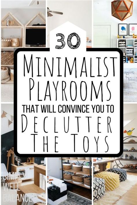 I am obsessed with these minimalist playroom ideas. Get inspired to be organized and create a modern playroom. Awesome playrooms with IKEA furniture, farmhouse decor and montessori toys. #playroom #minimalism #toyminimalism #minimalistmom #declutter #toystorage #montessori #simplywellbalanced Minimalist Playroom, Organization Minimalist, Kids Playroom Storage, Rangement Art, Diy Farmhouse Ideas, Modern Playroom, Montessori Playroom, Basement Playroom, Minimalist Kids