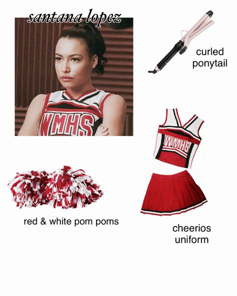 Cheerios Uniform Glee, Santana Lopez Costume, Cheerios Halloween Costume, Glee Cheerios Costume, Cheerios Costume, Cheerios Glee, Glee Halloween Costumes, Glee Costume, Glee Halloween