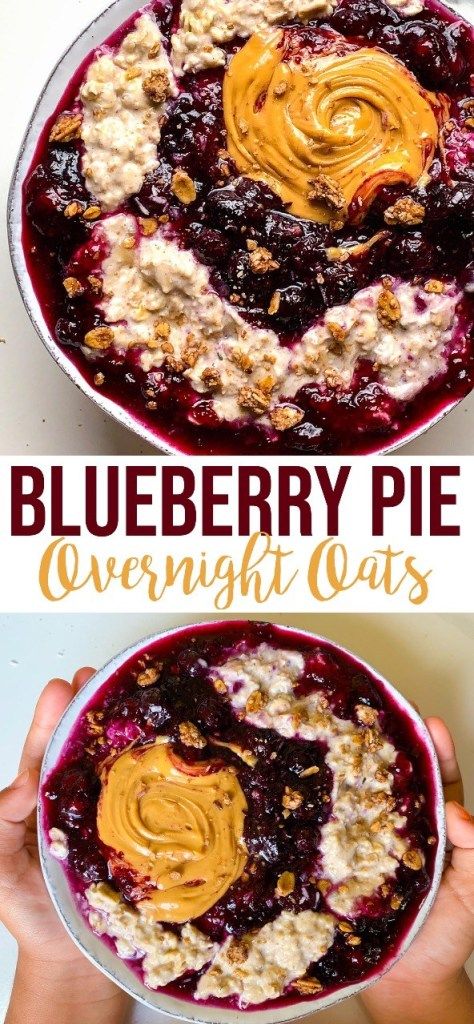 Oat Recipes Healthy, Overnight Oats Recipe Healthy, Blueberry Compote, Overnight Oats Healthy, Overnight Oatmeal, Pure Vanilla, Vanilla Coconut, Blueberry Pie, Overnight Oats Recipe