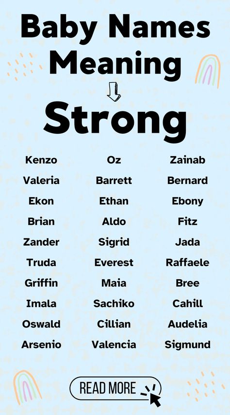 Looking for a name that embodies strength and resilience? Discover beautiful baby names that mean 'strength' for your little warrior. From classic to unique, find the perfect name for your powerful baby!

#BabyNames  #Names Names Meaning Strength, Baby Gender Predictor, Oc Prompts, Gender Predictor, What Your Name, Strong Baby Names, Meaning Of Your Name, Meaningful Baby Names, Baby Name Generator