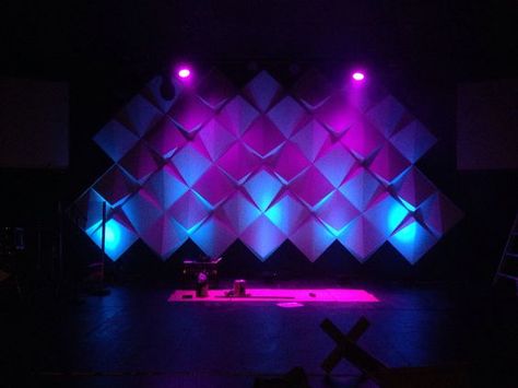 How to create Big Stages with Small Budgets: Materials, Supplies, project plans, etc.: Stage Lighting Design, Concert Stage Design, Stage Background, Stage Set Design, Church Stage Design, Church Stage, Stage Backdrop, Theatre Design, Scene Design