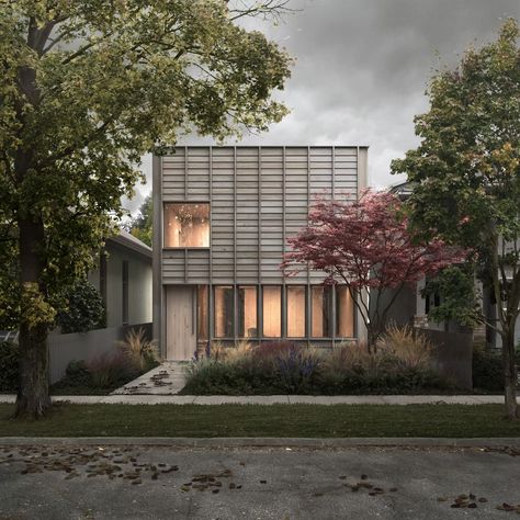 Idea 3923454: TripTych by Leckie Studio Architecture + Design in Vancouver, Canada Studio Architecture Design, Studio Architecture, Urban Housing, Studios Architecture, Green Architecture, Lake Cabins, Construction Cost, Landscape Plans, Traditional Architecture