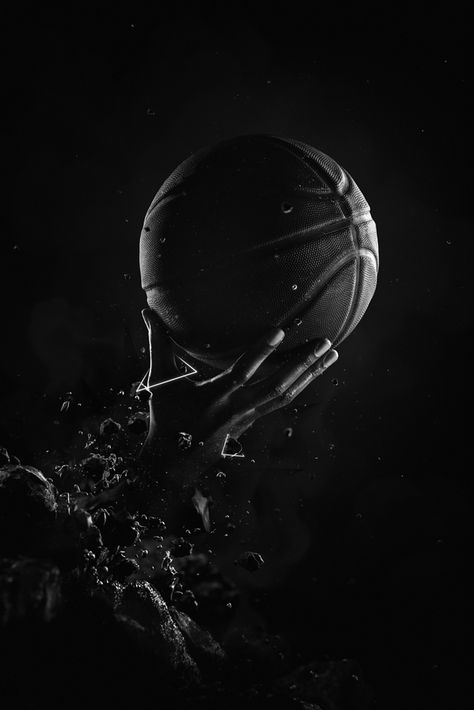 W-HOOP on Behance Black Wallpaper Basketball, Basketball Product Photography, Basketball Black And White, Black White Palette, Photo Basket, Cool Basketball Wallpapers, Basketball Shirt Designs, Basketball Background, Basketball Black