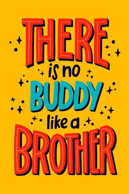 Free vector hand drawn brothers day lett... | Free Vector #Freepik #freevector #brothers-day #occasion #brother #hand-drawn-family Happy Brothers Day Wishes From Sister, Brother Day Card, Rakhi Tags, Rakhi Quotes For Brother, Rakhi Pics, Brothers Day Quotes, Rakshabandhan Hampers, Lines For Brother, Greatest Quotes Of All Time