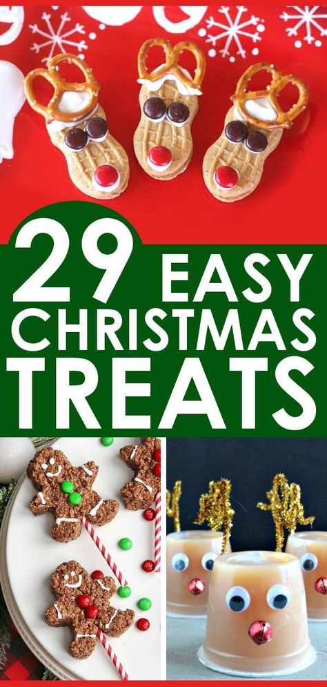 Creating fun Christmas treats for kids shouldn't take hours of work. Here are 29 quick and easy Christmas snacks that are perfect for lunches, classroom parties, or just because! Whether you’re looking for something healthy, easy, or just plain fun, this list has the perfect holiday treat for you!