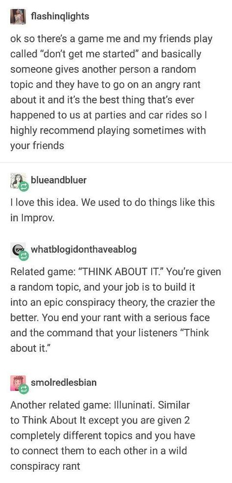 Dont Get Me Started Game, Fun Group Things To Do, Every Friend Group Has One Of These List, Night Games To Play With Friends, Friend Group Ideas Party Games, Online Group Chat Games, Morning Sleepover Ideas, Games To Play At Night With Friends, Games For Two People Friends