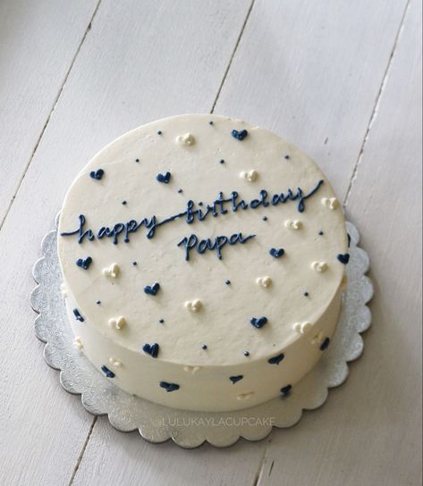 Birthday Cake For Father, Small Birthday Cakes, Cake For Boyfriend, Mini Torte, Birthday Cakes For Teens, Pastel Cakes, Simple Cake Designs, Funny Birthday Cakes, Mini Cakes Birthday