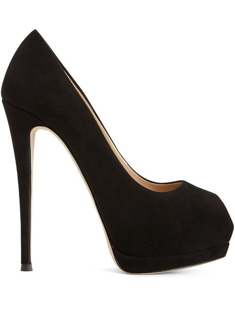 Leopard Print Pumps, Fancy Heels, Black Peep Toe Heels, Giuseppe Zanotti Shoes, Black Suede Pumps, Black Stilettos, Black Suede Heels, White Pumps, Suede Pumps