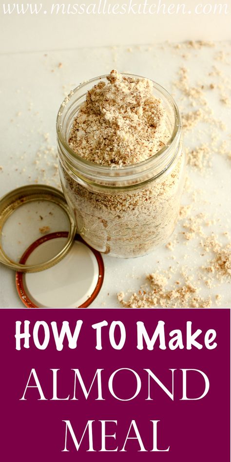 how-to-make-almond-meal Huge Pantry, Almond Paste Recipes, Almond Pastry, Almond Milk Recipes, Almond Meal Cookies, Almond Flower, Almond Powder, Almond Meal, Clean Eating Breakfast