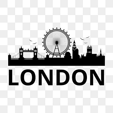 London Vector, London Silhouette, London City Skyline, Silhouette City, Flying Bird Silhouette, London Illustration, City Skyline Silhouette, London Icons, Dream Logo