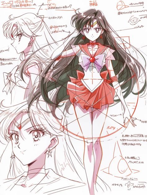 Sailor Mars Fanart, How To Draw Anime Eyes, Sailor Moon S, Sailor Moon Stars, Sailor Moon Fan Art, Sailor Moon Manga, Sailor Moon Wallpaper, Sailor Saturn, Animation Art Character Design