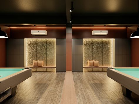 32 Billiards :: Behance Billiards Room, Billiard Room, Architecture Interior Design, Interior Projects, Architecture Interior, Billiards, Club House, Interior Architecture Design, Jakarta