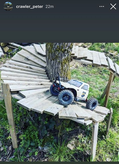 Rc Car Track Diy, Rc Rock Crawler Track, Rc Rock Crawler Course, Rc Crawler Course, Rc Car Track, Rc Track, Rc Rock Crawler, Rc Monster Truck, Rock Crawling