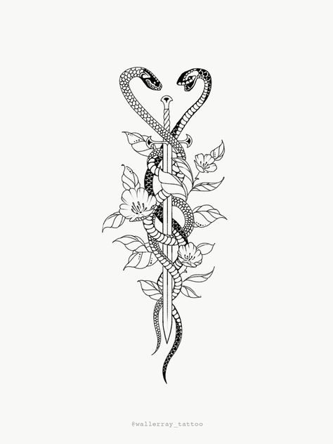 Sternum Tattoo Design, Matching Tats, Gemini Tattoo, Snake Tattoo Design, Spine Tattoos For Women, Dope Tattoos For Women, Sternum Tattoo, Discreet Tattoos, Spine Tattoos