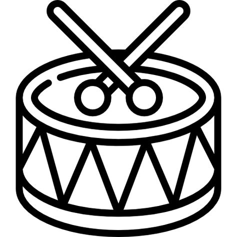 Simple Drum Drawing, Drum Coloring Page, Drum Drawing Easy, Drums Drawing, Drum Clipart, Drum Painting, Drum Logo, Drums Cartoon, Drum Drawing