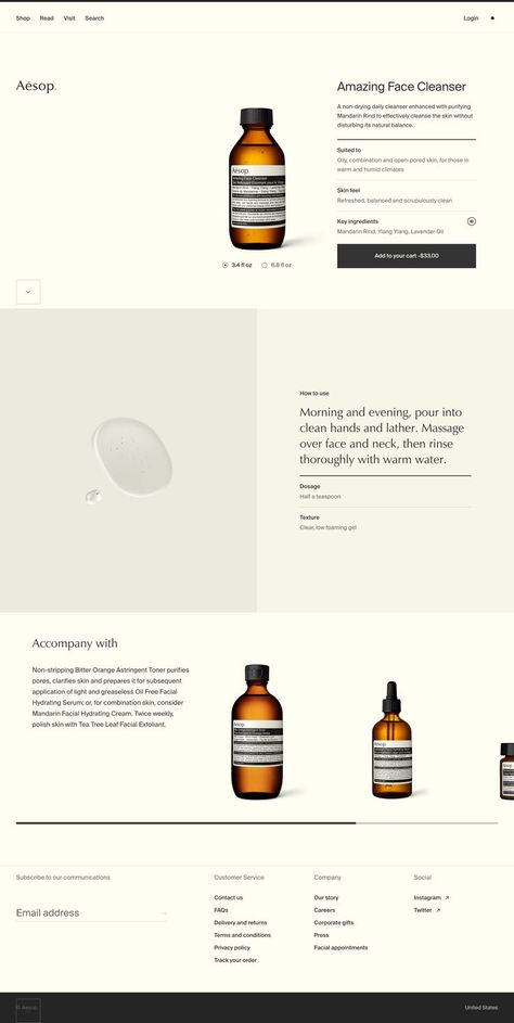 Aesop Skincare Web Design Aesop Skincare, Layout Portfolio, Bio Pool, Minimalist Web Design, Web Design Quotes, News Web Design, Best Website Design, Webdesign Inspiration, Creative Web Design