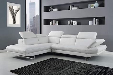 White Leather Couch Living Room, White Leather Sectional, Leather Couch Living Room, White Leather Couch, Sectional Sofa Sale, White Sectional Sofa, Leather Reclining Sectional, White Sectional, Sectional Chaise