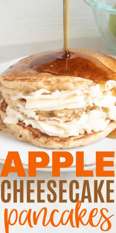 Cream Cheese Filled Pancakes, Cream Cheese Pancake Filling, Cream Cheese Pancakes Recipe, Cracker Barrel Stuffed Cheesecake Pancakes, Cracker Barrel Cream Cheese Stuffed Pancakes, Cream Cheese Stuffed Pancakes, Pancakes With Cream Cheese Filling, Cream Cheese Pancake Topping, Cream Cheese Filling For Pancakes