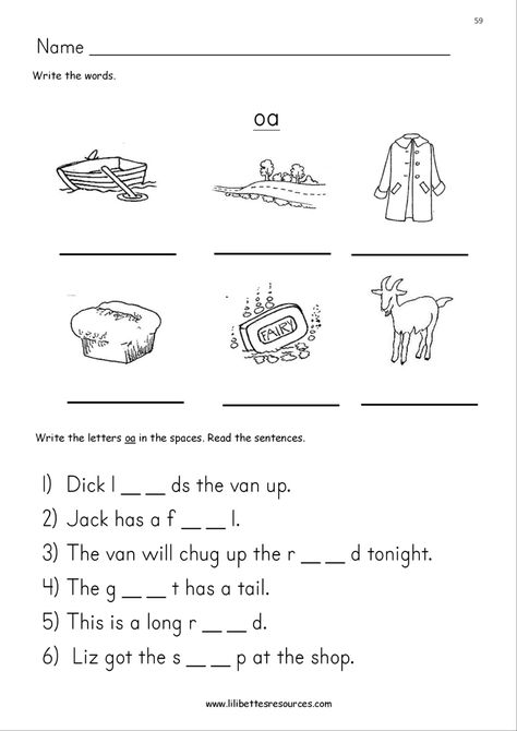 Oa Phonics Worksheets - Sound-it-out Phonics DFB Oa Phonics, Year 1 English Worksheets, Kindergarten Activity Sheets, Vowel Teams Worksheets, Grade R Worksheets, Long Vowel Worksheets, 1st Grade Reading Worksheets, Digraphs Worksheets, 6th Grade Worksheets