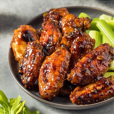 Sticky Soy Glaze for Chicken Wings Glazed Chicken Wings, Dipping Sauces For Chicken, Seasoned Rice Vinegar, Glazed Chicken, Seasoned Rice, Sauce For Chicken, Garlic Paste, Fresh Lime, Chicken Tenders