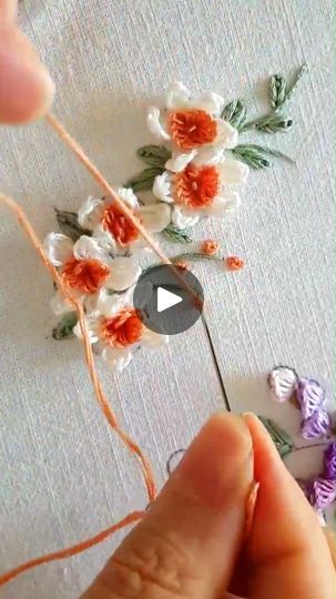 923K views · 10K reactions | Awesome Hand Embroidery French Knot #foryou #fbviral #needlework #stitch #new #viral #flowers #trending #reels #decor #diy #basic #reelsfypシ | Embroidery Skills ideas | Embroidery Skills ideas · Original audio French Knot Embroidery Designs, Knot Flower Embroidery, Embroidery Flowers French Knot, How To Do French Nots Embroidery Video, Lazy Dazy Embroidery Design Motif Flower, Satin Stitch Embroidery Design Flower, French Knot Embroidery, Crewel Embroidery Kits, Embroidery Letters