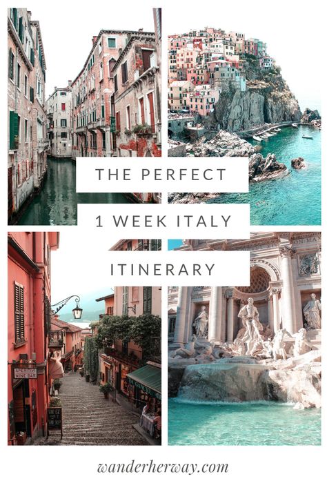 Italy Itinerary Map, Italy Travel One Week, One Week In Italy Itinerary, Tips For Italy Travel, Spain France Italy Itinerary, Where To Travel In Italy, 5 Days In Italy Itinerary, 5 Days In Italy, Italy Must See Bucket Lists