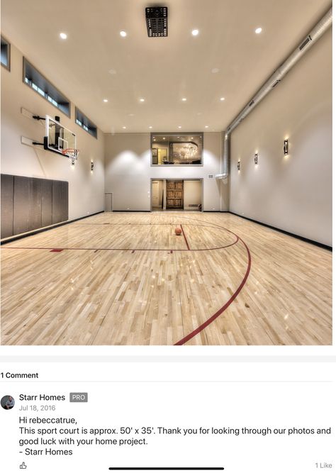 House With Basketball Court Inside, Barndominium Basketball Court, Indoor Pickleball Court Home, Pole Barn Basketball Court, House With Basketball Court, Gym Architecture, Home Basketball Court, Basement Bar Plans, Basketball Court Backyard