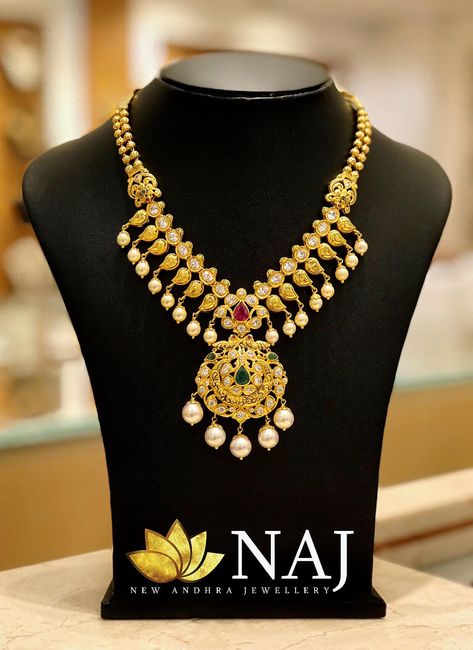 Enjoy with this BIG SALE on Gold & Diamond Jewellery...Call or Whatsapp us on 9032041323 or email to mynaj@najindia.com... Available Only @ Naj Jewellery, Nellore. #TANAUSA, #TeluguUSA #bigoffers #southindianjewellery #nellore Naj Jewellery, Long Haram, Diamond Wedding Jewelry, South Indian Jewellery, Gold Diamond Jewelry, Gold Necklace Designs, Fashion Blouse Design, Fashion Blouse, Diamond Jewellery