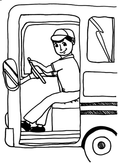 Bus Driver Open Bus Door Coloring Pages : Best Place to Color School Bus Safety, Tag Alphabet, Charmed Characters, School Aesthetic, Bus Driver, Diy Mask, Cute Coloring Pages, World Of Color, Coloring Pictures