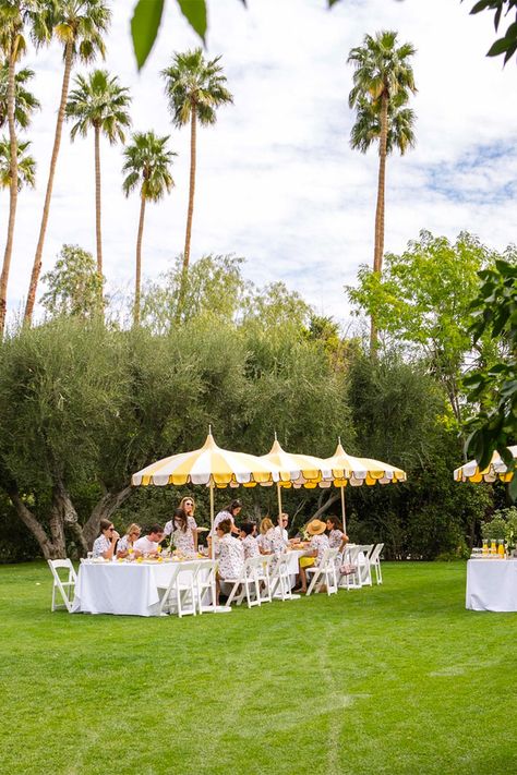 Weekends At The Parker Palm Springs With Sant & Abel - Kelly Golightly Happy Friday Pictures, The Parker Palm Springs, Palm Springs Aesthetic, Friday Pictures, Spring Table Settings, Parker Palm Springs, Solstice Celebration, Blue Tassel Earrings, Holly Golightly