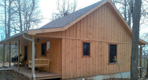 Board and Batten Siding: White Pine | Red Cedar | Cypress Board And Batten Cabin, Board And Batton Siding, Vertical Vinyl Siding, Diy Cabins, Engineered Wood Siding, Rustic Shed, Board And Batten Exterior, Vinyl Board, Barn Siding