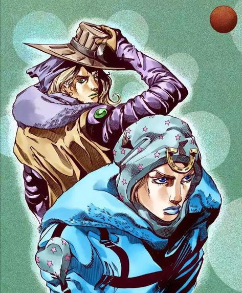 Gyro Johnny, Gyro Zeppeli, Steel Ball Run, Johnny Joestar, Arte Do Kawaii, Japanese Poster Design, Jojo Parts, Ball Run, Jojo's Bizarre Adventure Anime