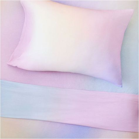 Kids Sheets & Sheet Sets | West Elm Tye Dye Bedding, Pastel Rainbow Decor, Modern Kids Beds, Kids Beds For Boys, Watercolor Bedding, Kids Sheet Sets, Watercolor Tie Dye, West Elm Bedding, Kids Sheets