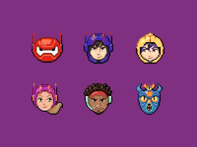 Pixel Big Hero 6 Big Hero 6 Pixel Art, Gogo Tomago, Pixel Beads, Pixel Art Templates, Pixel Art Pattern, Baymax, Hero 6, Big Hero 6, Big Hero