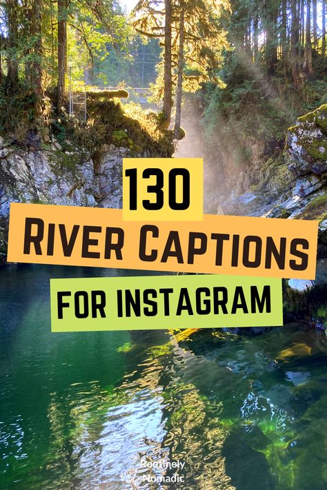 Did you just have the most amazing on the river and are now looking for the perfect river captions for Instagram? Here are ideas for good captions about rivers that are cute, funny, puns or short, and about floating the river, the Nile, or nature. Find the best one that fits your experience, picture or just inspires you! Water Captions Instagram Short, Floating Quotes, Caption For River Side Pic, River Day Quotes, River Quotes Instagram Captions, River Captions Instagram, River Instagram Captions, Rafting Captions, River Quotes Instagram