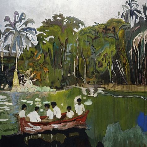 Ryan Hart on Instagram: “some beautiful doig” Peter Doig, Magic Realism, Scottish Artists, Paul Gauguin, Art Et Illustration, Art Moderne, Figure Painting, Contemporary Paintings, Painting Inspiration