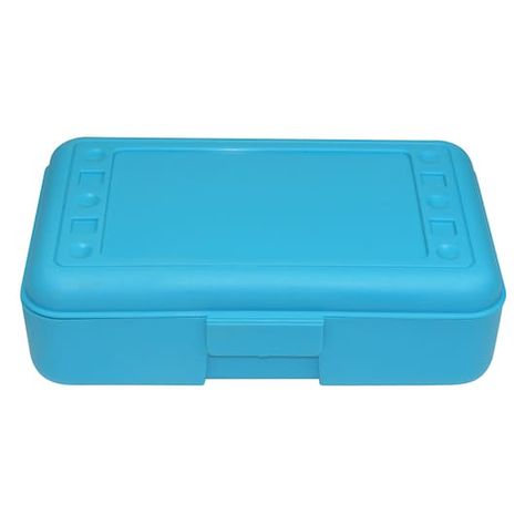 Buy the Plastic Pencil Box at Michaels. com. This box can pack a lot of pencils. Organize your stationery and art equipments to keep your work space clutter-free using this pencil box. This box can hold a large number of pens, pencils, markers and other craft supplies. Details:Available in multiple colors, 8.5" x 5.5" x 2.5", 1 box, Matte finish, Plastic | Plastic Pencil Box By Romanoff in Turquoise | 8.5" x 5.5" x 2.5" | Michaels® Plastic Pencil Box, Writing Utensils, Pencil Box, Plastic Organizer, Art Storage, Romanoff, Pencil Boxes, Writing Supplies, Craft Storage