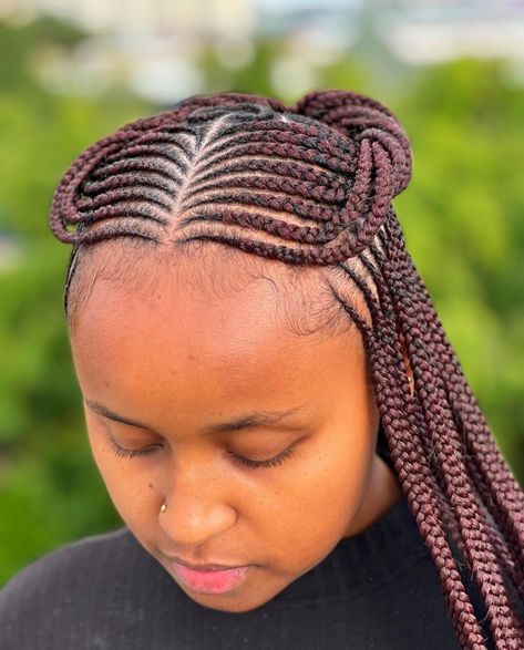 Ghanian Lines, Ghanian Lines Hairstyles Latest, Lines Hairstyles, Feeding Braids, Layered Braids, Bob Braids Hairstyles, Braiding Styles, Braids Styles, Bob Braids