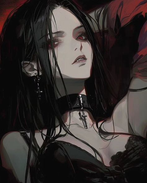 Vampire Love AI Generated / Midjourney #ai #midjourney #vampireart #vampira #vampire #anime #animestyle #darkanime Vampire Anime, Fantasy Map Making, Female Vampire, Vampire Love, Vampire Girls, Girls With Black Hair, Vampire Art, Gothic Anime, Fantasy Map