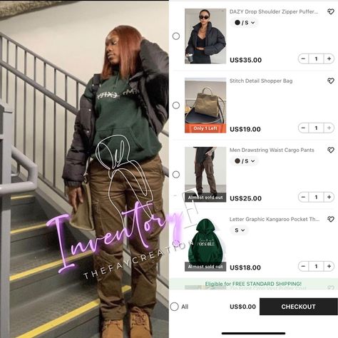 Fall Shein Outfit Ideas, Shein Recreation Outfits, Shein Recreation, Shein Outfits Winter, Shein Cart, Hygiene Shopping, Shein Outfit Ideas, Cargo Outfits, Hbcu Fashion